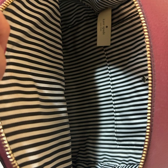 Kate Spade Pebbled Leather Backpack Burgundy bag - Picture 9 of 12